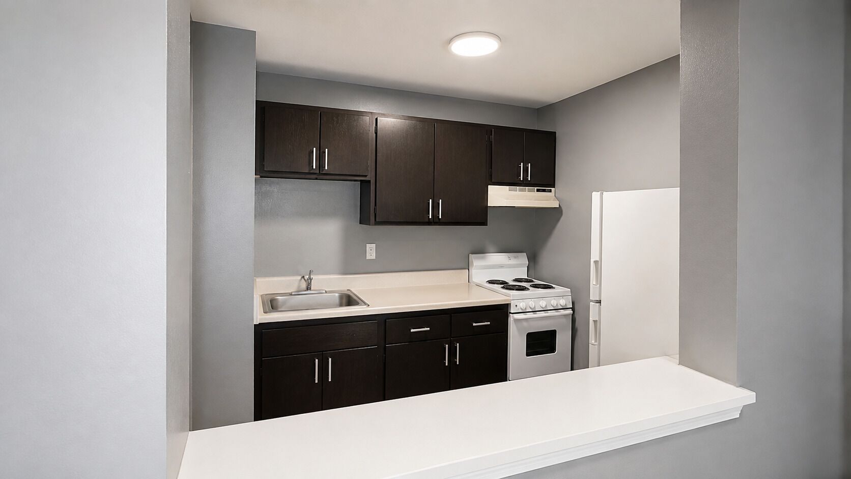 Refrigerador, microondas, horno, placa de cocina