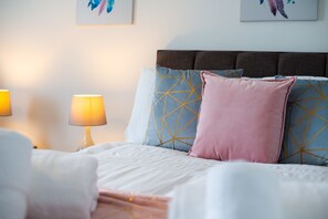 Luxe beddengoed, een strijkplank/strijkijzer, gratis wifi