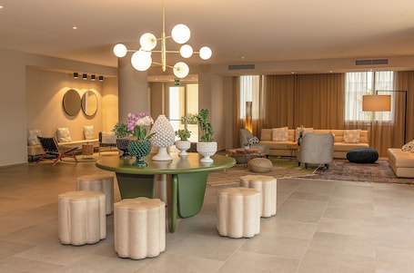 Lobby sitting area. Mangia's Himera Resort