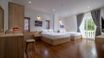 Grand Double Room, Multiple Beds | View from room