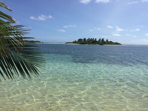 Vista a la playa o el mar