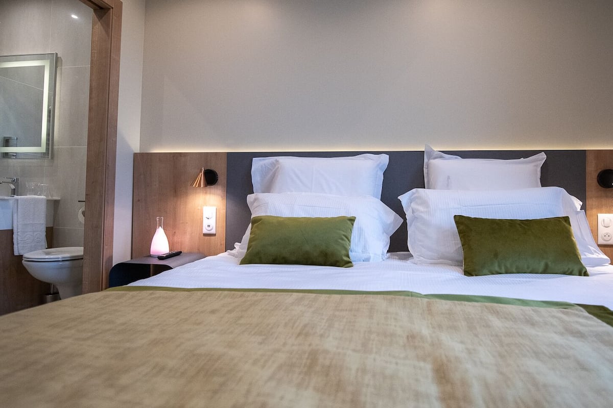 Comfort kamer, 1 twee- of 2 eenpersoonsbedden, privébadkamer (Chambre Lion)