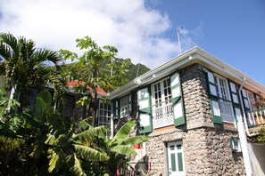 View of the main house from the garden