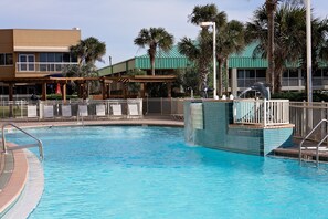Indoor pool, outdoor pool