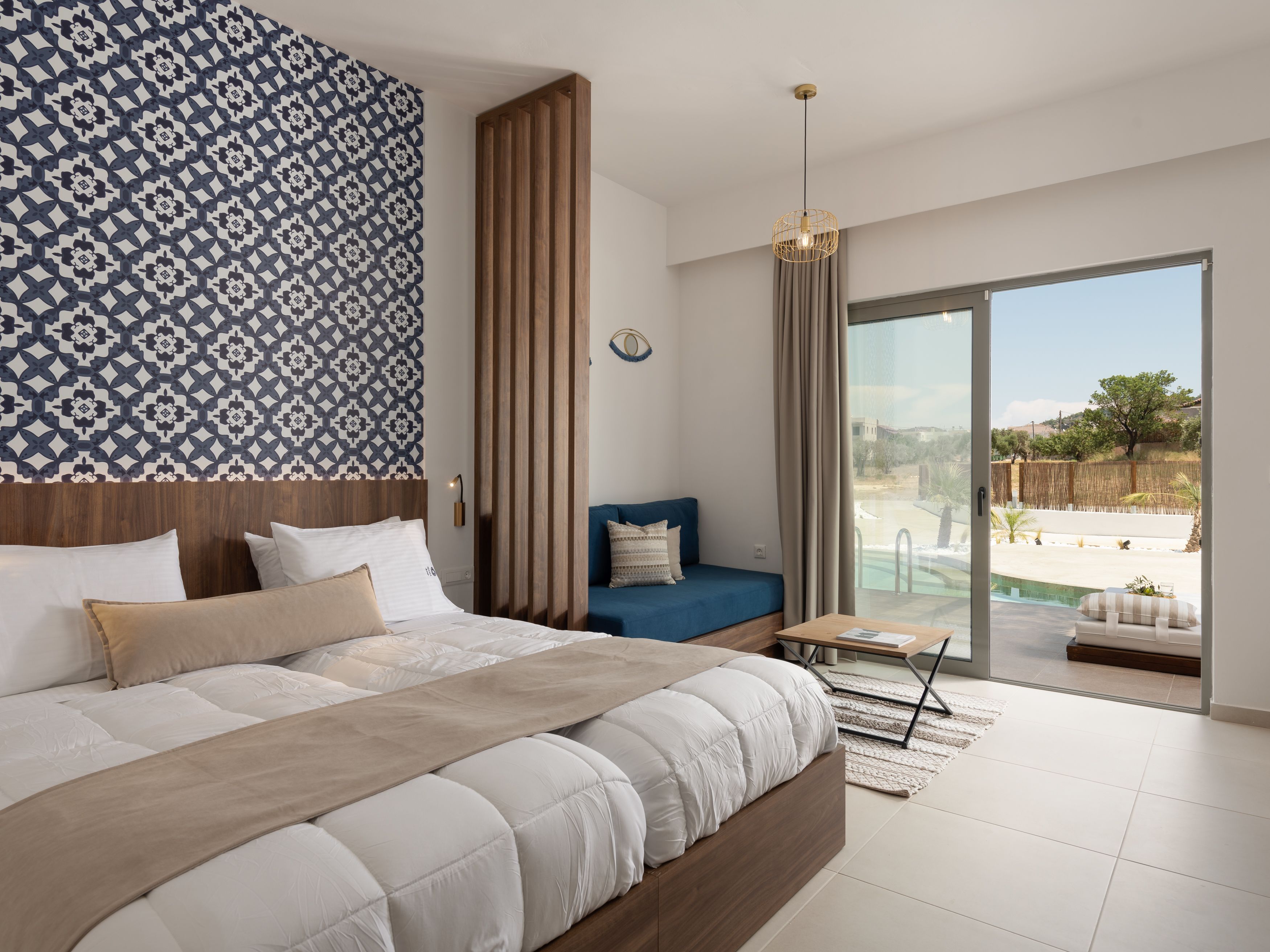 Suite Confort, vistas a la piscina | 1 dormitorio, sábanas de algodón egipcio, ropa de cama de alta calidad