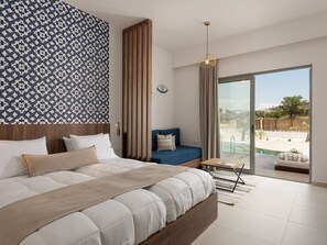 Comfort Suite, Pool View | 1 bedroom, Egyptian cotton sheets, premium bedding, pillowtop beds - Nama Retreat (Rhodes)