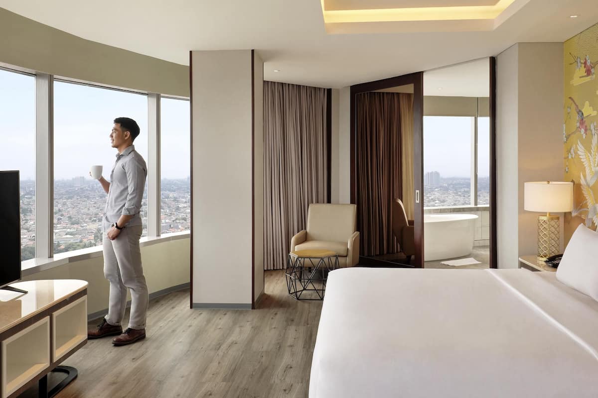 Phòng Suite Executive, 1 giường cỡ king | 1 phòng ngủ, nệm Select Comfort, minibar, két bảo mật tại phòng