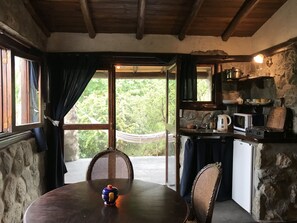 Panoramic Cabin, Multiple Beds, Mountain View | In-room dining