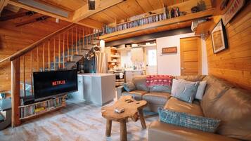 电视、壁炉、DVD 播放器、办公室