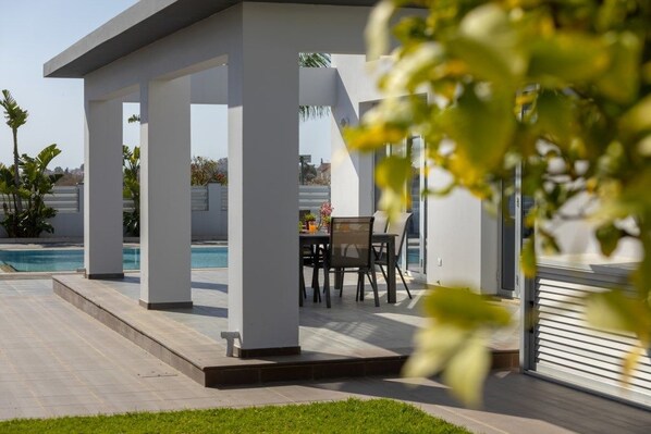 Villa, 4 Bedrooms, Private Pool | Terrace/patio - Larnaca Villa Zoe Platinum (Oroklini)