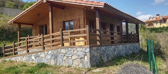 Beautiful wooden house with stunning views