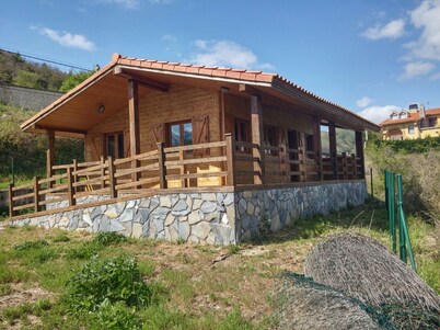 Beautiful wooden house with stunning views