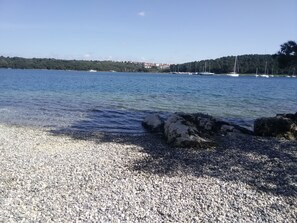 Vlak bij het strand