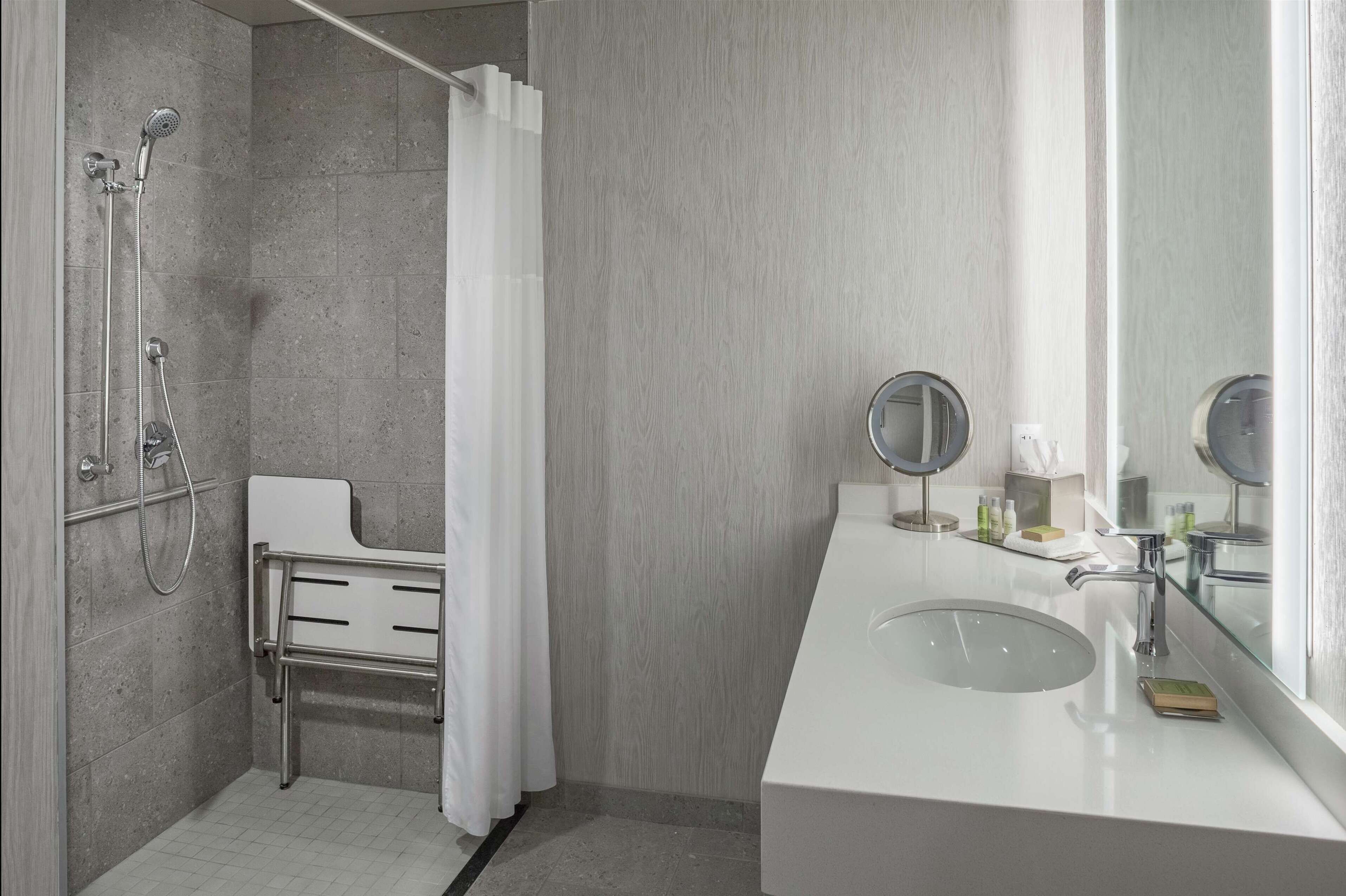 hypo-allergenic bedding, in-room safe, desk, blackout curtains