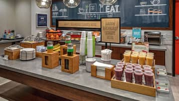 Free daily buffet breakfast