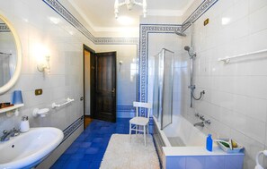 Combined shower/bathtub