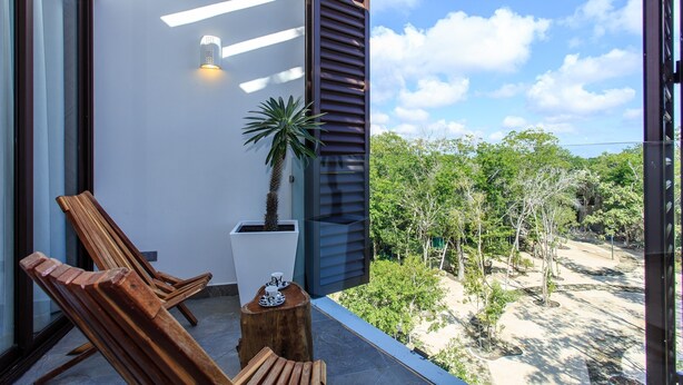 Apartemen, 2 Kamar Tidur | Pemandangan balkon