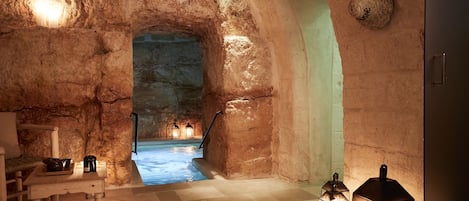 Een bubbelbad, een stoombad