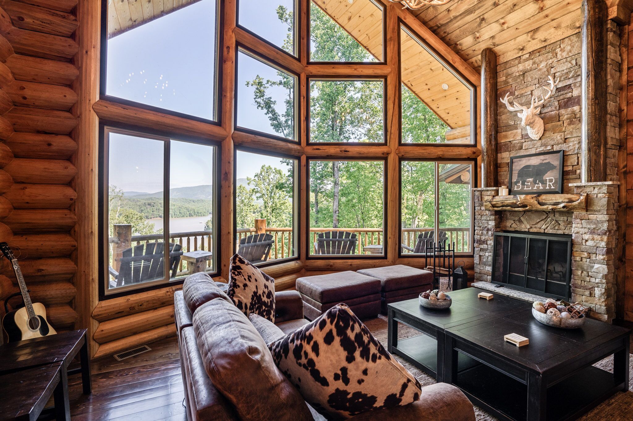 Smart TV, fireplace, video games, foosball