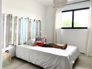4 bedrooms, in-room safe, iron/ironing board, travel cot