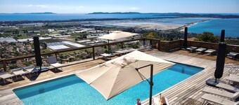 Villa und Nebengebäude - Herrlicher Meerblick Hyères Inseln 180 °, Schwimmbad 6 * 12m 