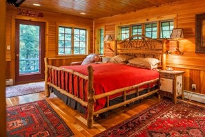 4 bedrooms, iron/ironing board, free WiFi, bed sheets - Adirondack Great Camp style home on beautiful Blue Mountain Lake (BLUE MOUNTAIN LAKE)
