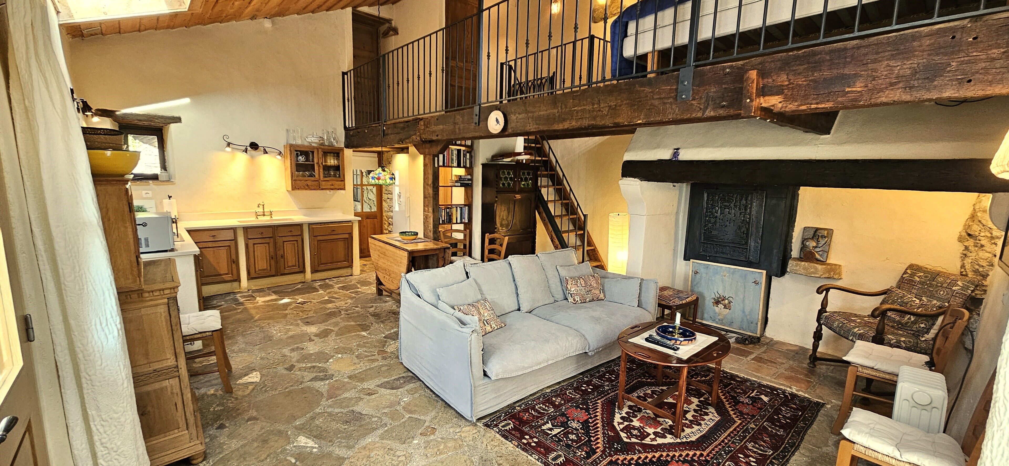 TV connectée, cheminée