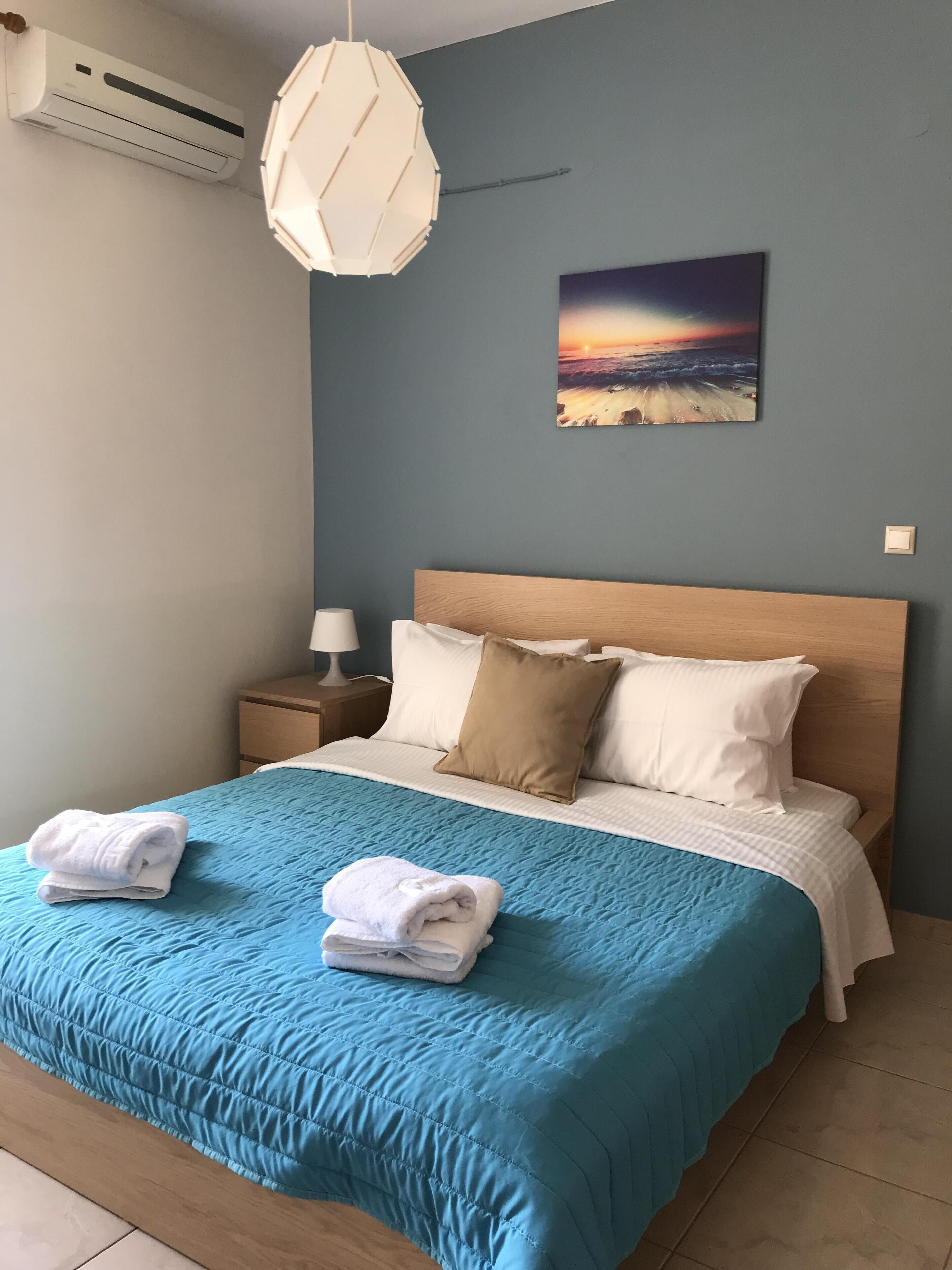 1 makuuhuone, silitysrauta/-lauta, ilmainen Wi-Fi, vuodevaatteet