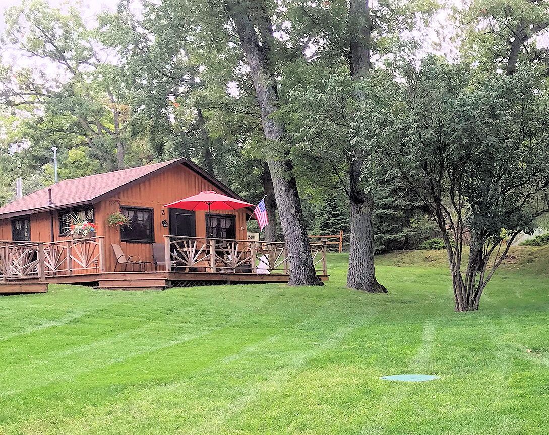 Lake Front One Bedroom  Log Cabin located at Clear Lake Resort and Boat Rental
