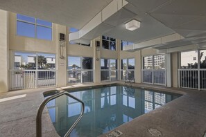 Indoor pool, a heated pool