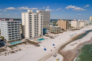 Accommodatie ligt op het strand