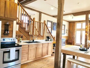 Fridge, microwave, oven, stovetop - Historic Waterfall Mill with Hot Tub (Westfield)