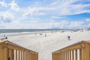 Vlak bij het strand