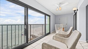 Interior - Beachfront condo with glass-enclosed balcony ~ Basic furnishings (Gulf Shores)