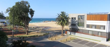 Guests can enjoy access to the beach from this property.