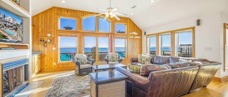 Smart TV, DVD player, books, video library