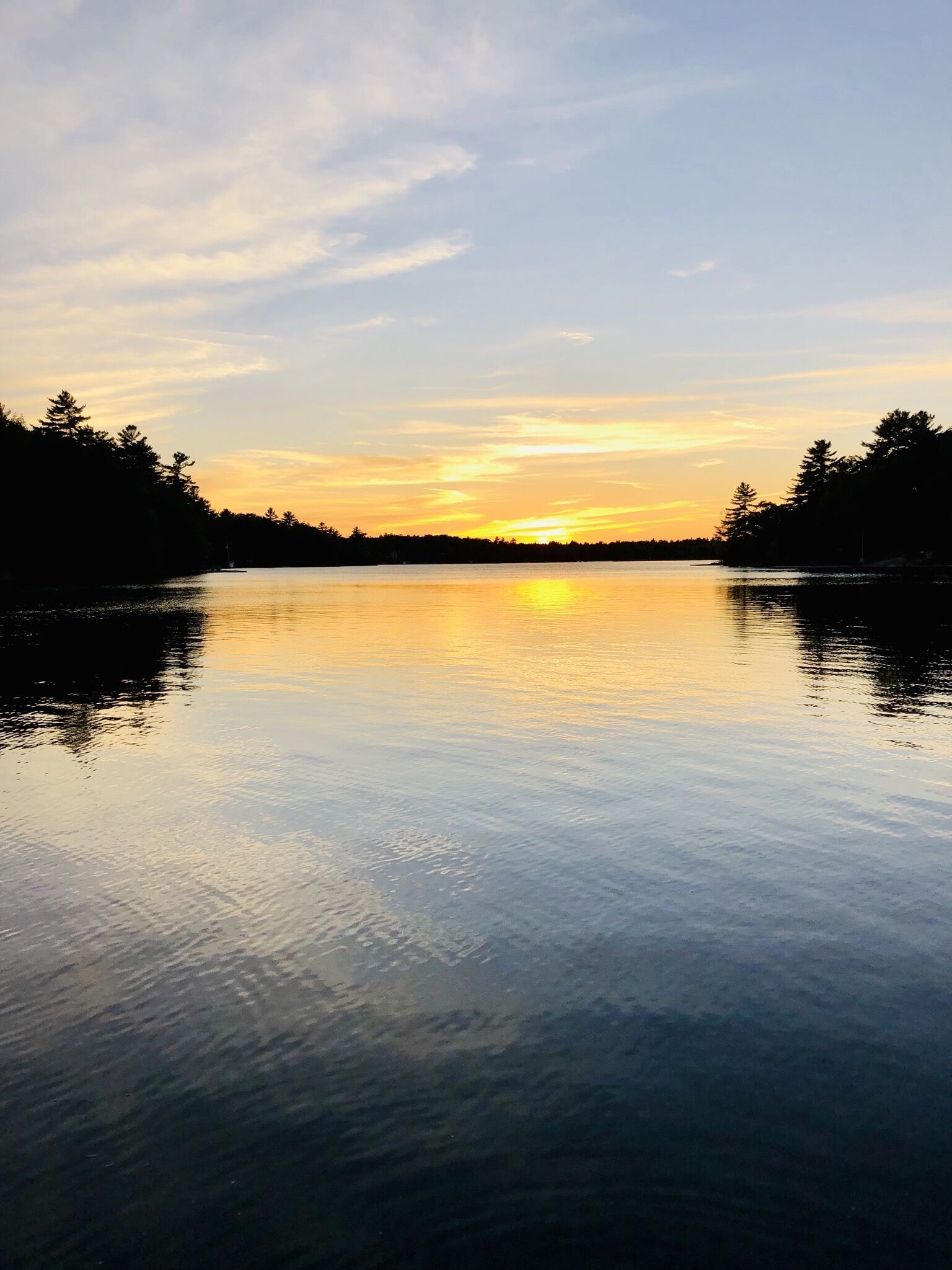 view from the dock