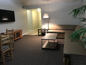 Smart TV, DVD player, books