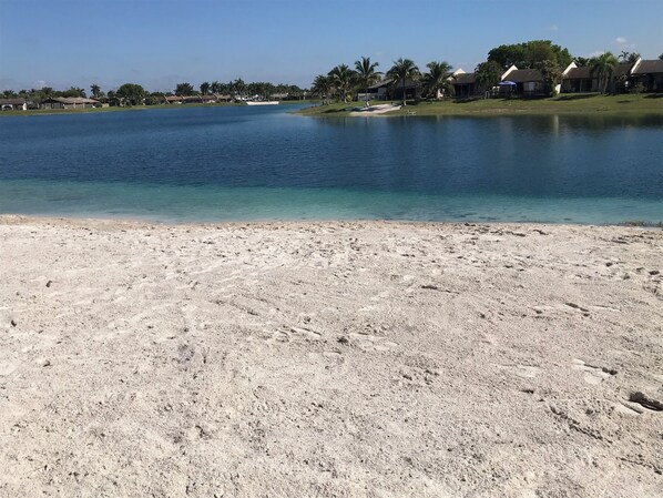 Sun-loungers, beach towels