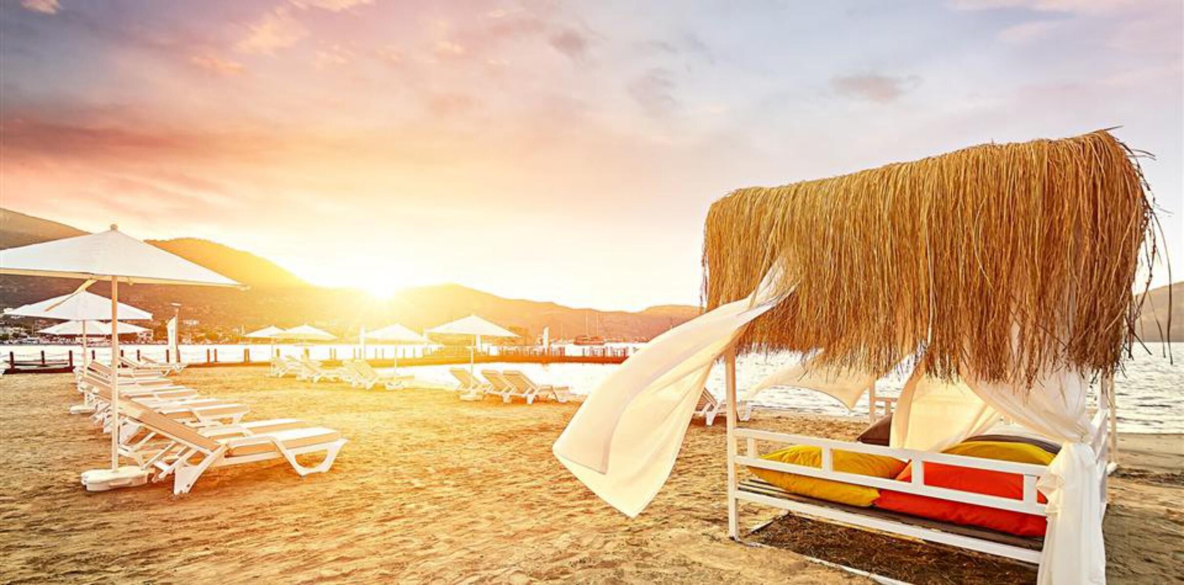 Private beach