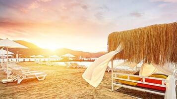 Private beach