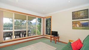 TV, fireplace, DVD player