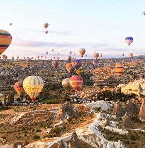 Byutsikt fra overnattingsstedet