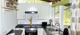 Authentic log cabin in a lovely forest location close to stunning Loch Awe