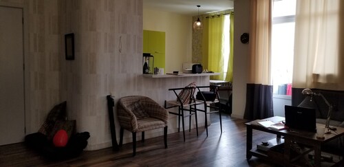 Newly renovated one bedroom studio apartment with all furniture, and kitchen