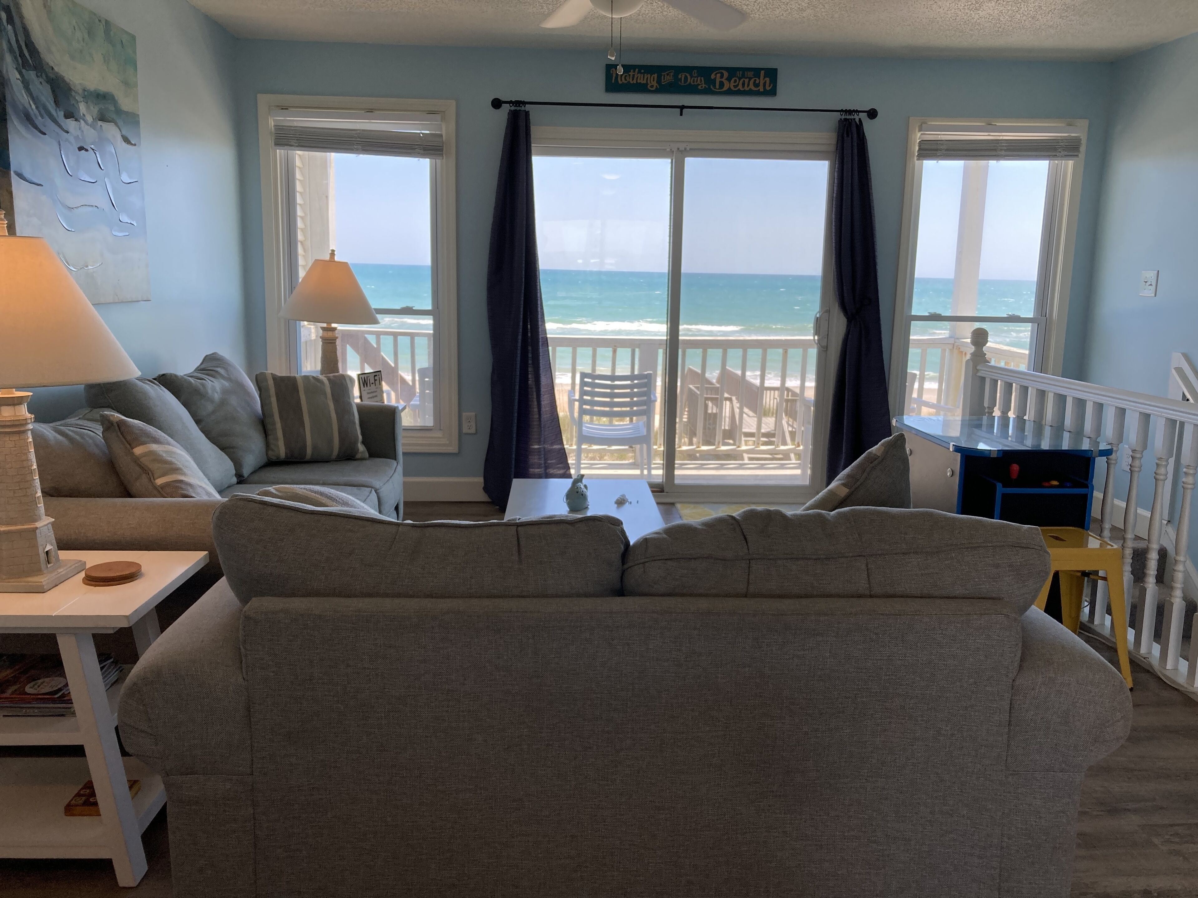 Flat-screen TV, video games