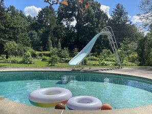 Piscina externa, piscina aquecida