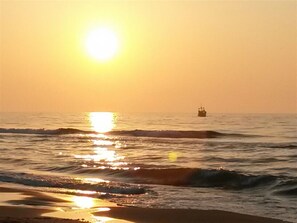 Vlak bij het strand