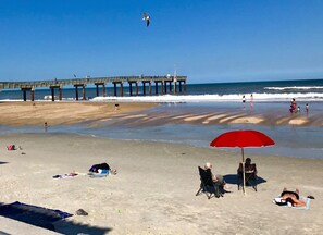 Sun loungers, beach towels