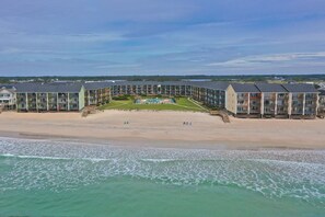 On the beach, sun loungers - Surf Condo 518 - HeavenLee By The Sea - First Floor End Unit (Surf City)